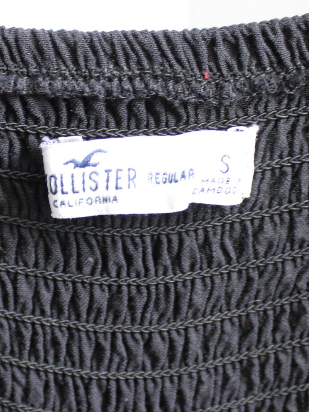 Hollister Black Front Cut-Out Ruched Bodice Sleeveless Shorts Romper Size Small - Picture 4 of 6
